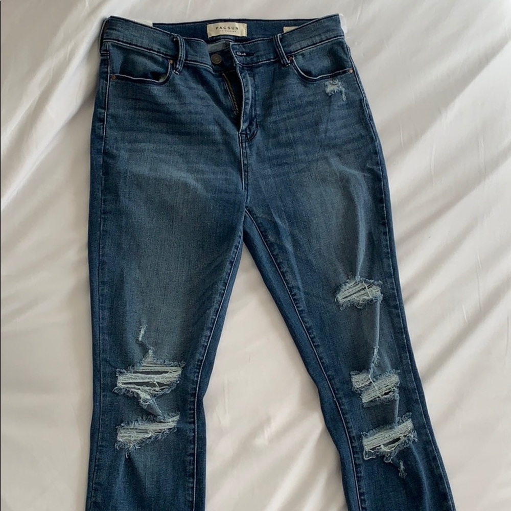 PACSUN distressed skinny jeggings size 27